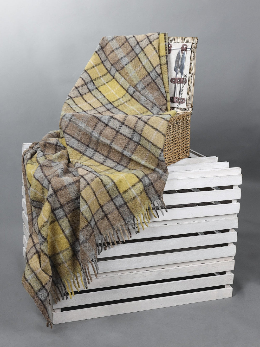 Tartan Wool Blanket Edinburgh Cashmere